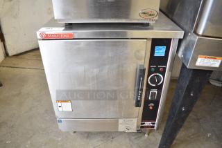 Market Forge TS-5E Stainless Steel Commercial Countertop Electric Powered Single Deck Turbo Steam Steam Cabinet. 208 Volts, 1 Phase.