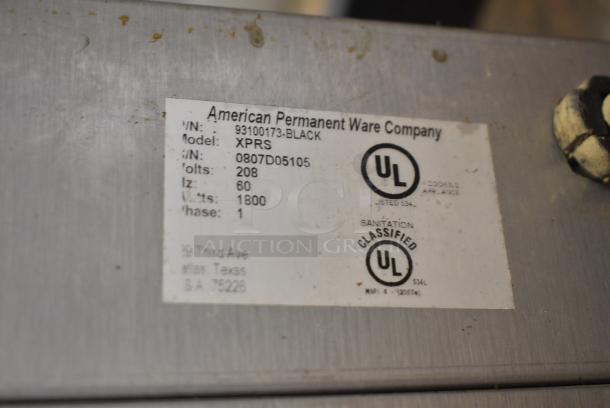 American Permanent Ware XPRS Stainless Steel Commercial Countertop Conveyor Toaster Oven. 208 Volts, 1 Phase. - Image 6 of 7