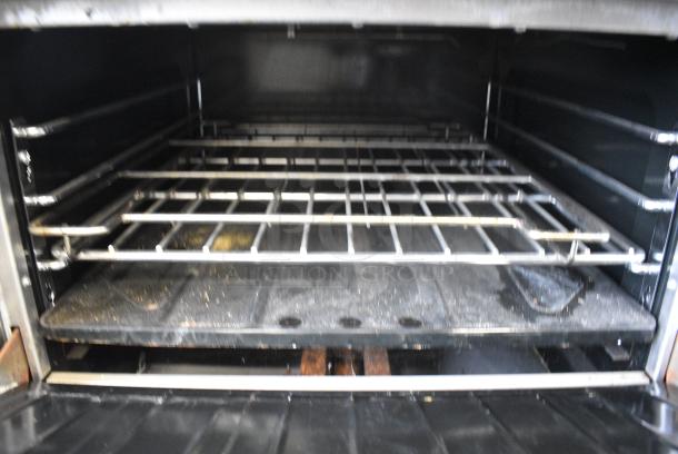 Garland M46R Stainless Steel Commercial Natural Gas Powered Flat Top Griddle w/ Oven and Back Splash. - Image 4 of 6