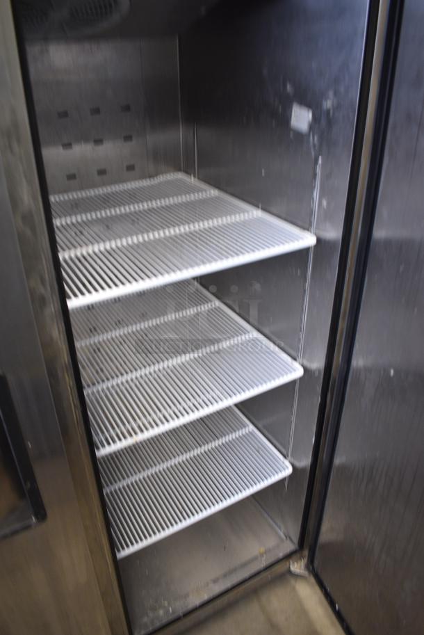 2021 Atosa MBF8002GR Stainless Steel Commercial 2 Door Reach In Freezer w/ Poly Coated Racks. 115 Volts, 1 Phase. Tested and Working! - Image 4 of 6
