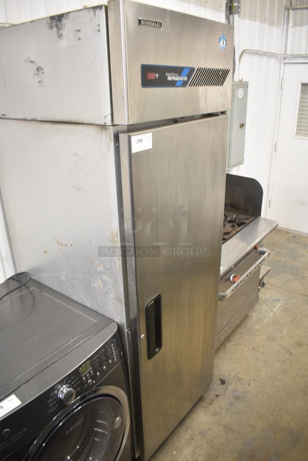 Hoshizaki RH1-AC Stainless Steel Commercial Single Door Reach In Cooler w/ Poly Coated Racks. 115 Volts, 1 Phase. Tested and Working! - Image 2 of 6