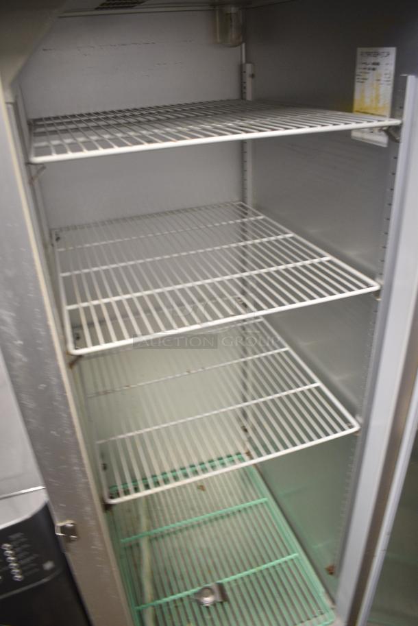 Hoshizaki RH1-AC Stainless Steel Commercial Single Door Reach In Cooler w/ Poly Coated Racks. 115 Volts, 1 Phase. Tested and Working! - Image 4 of 6
