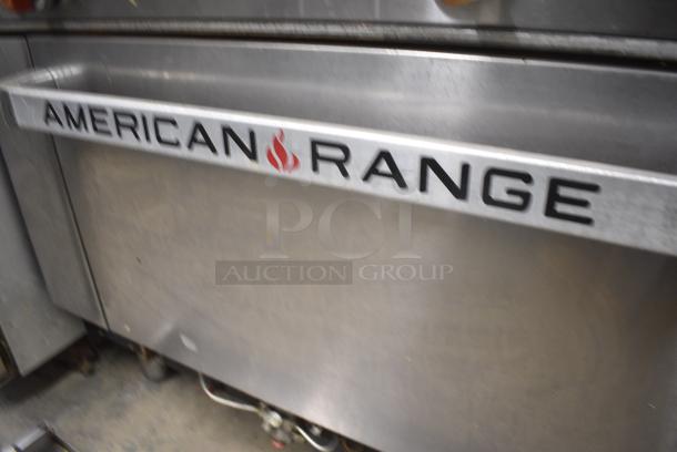 American Range Stainless Steel Commercial Natural Gas Powered 6 Burner Range w/ Oven, Over Shelf, Back Splash and Right Side Splash Guard. - Image 7 of 7