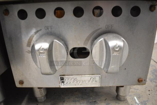 Migali Stainless Steel Commercial Natural Gas Powered 2 Burner Range. - Image 3 of 5