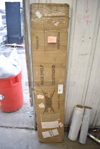 BRAND NEW SCRATCH AND DENT! Regency 600STR62KD 62" Tubular Rack Wall Mounted Shelf