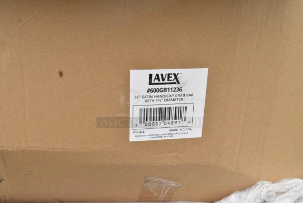 13 BRAND NEW! Boxes of 20 Lavex 600GB11236 36" Restroom Grab Bar, 13 Times Your Bid! - Image 2 of 3