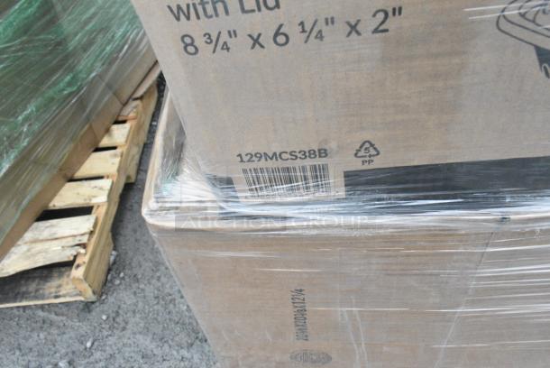 38 BRAND NEW! Boxes Including 176IB40 Baker's Lane 2.6 Gallon / 40 Cup Shelf Ingredient Bin with Flip Lid, Label Sheet, and Scoop, 129MCS38B Choice 38 oz. Black Rectangular Microwavable Heavy Weight Container with Lid 8 3/4" x 6 1/4" x 2" - 150/Case, 500CC12HD 12 oz. Plastic Cold Cup - Designed for Use Without Lids - 1000/Case, 129MCS38B Choice 38 oz. Black Rectangular Microwavable Heavy Weight Container with Lid 8 3/4" x 6 1/4" x 2" - 150/Case, 127CH06 Choice 6 oz. Clear RPET Hinged Deli Container - 400/Case, 500L1020B Choice Black Hot Paper Cup Travel Lid for 10-24 oz. Standard Cups and 8 oz. Squat Cups - 1000/Case, 50012W CUP 12oz PAP HOT WHITE 1M LID 500L1020B/W. 38 Times Your Bid! - Image 6 of 16