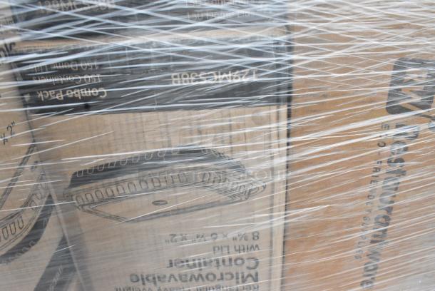 38 BRAND NEW! Boxes Including 176IB40 Baker's Lane 2.6 Gallon / 40 Cup Shelf Ingredient Bin with Flip Lid, Label Sheet, and Scoop, 129MCS38B Choice 38 oz. Black Rectangular Microwavable Heavy Weight Container with Lid 8 3/4" x 6 1/4" x 2" - 150/Case, 500CC12HD 12 oz. Plastic Cold Cup - Designed for Use Without Lids - 1000/Case, 129MCS38B Choice 38 oz. Black Rectangular Microwavable Heavy Weight Container with Lid 8 3/4" x 6 1/4" x 2" - 150/Case, 127CH06 Choice 6 oz. Clear RPET Hinged Deli Container - 400/Case, 500L1020B Choice Black Hot Paper Cup Travel Lid for 10-24 oz. Standard Cups and 8 oz. Squat Cups - 1000/Case, 50012W CUP 12oz PAP HOT WHITE 1M LID 500L1020B/W. 38 Times Your Bid! - Image 8 of 16