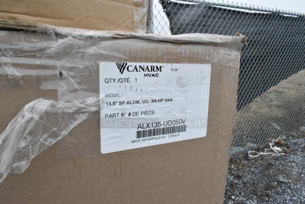 4 BRAND NEW! Boxes Including 2 Box Canarm 13 1/2" Variable Speed Capable Upblast Direct Drive Aluminum Exhauster ALX135-UD050V - 1950 CFM, 1650 RPM, 120/240V, 1 Phase 664L135U050V, 760SOUP32MP Choice 32 oz. Medley Double Poly-Coated Paper Soup / Hot Food Cup with Vented Paper Lid - 250/Case. 4 Times Your Bid! - Image 2 of 3