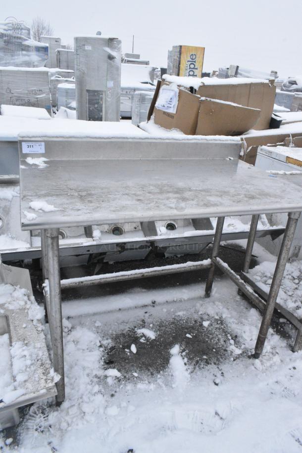 Stainless Steel Table w/ Back Splash. - Image 1 of 4