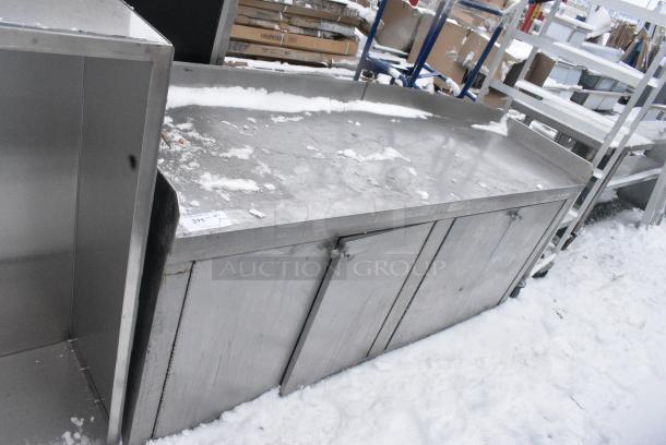 Stainless Steel Counter w/ 4 Doors. - Image 1 of 5