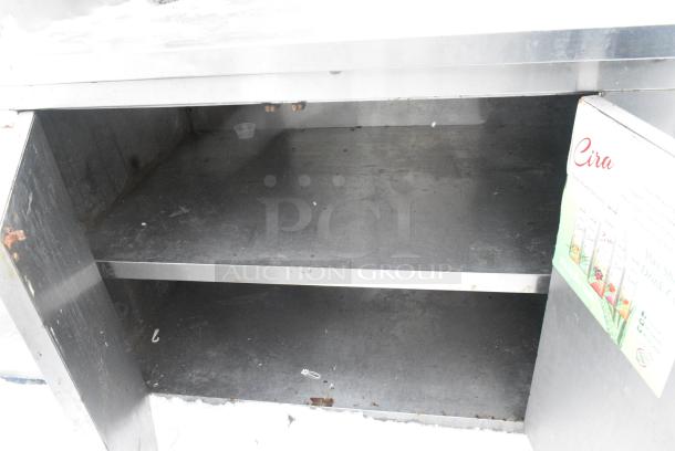 Stainless Steel Counter w/ 4 Doors. - Image 4 of 5