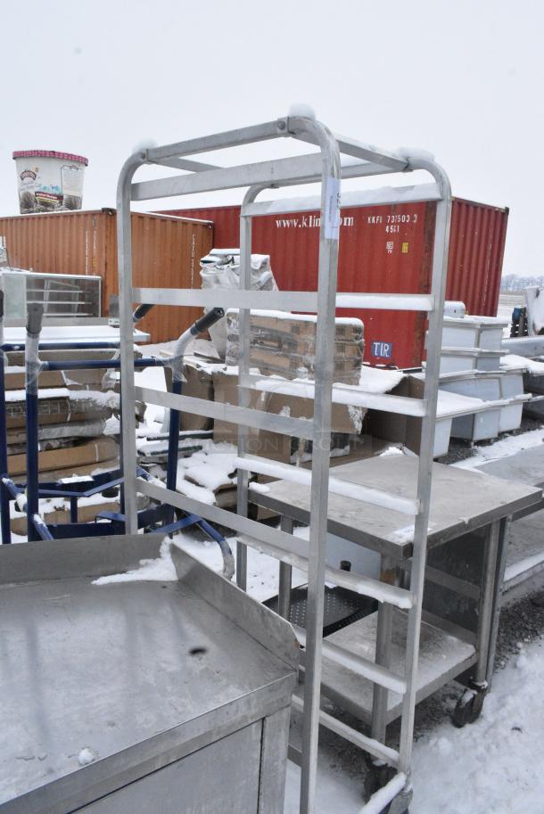 Metal Commercial Pan Transport Rack on Commercial Casters. - Image 2 of 2