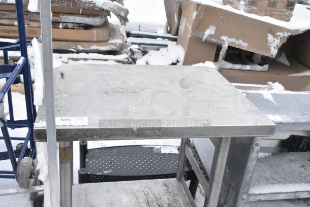 Stainless Steel Table w/ Under Shelf on Commercial Casters. - Image 5 of 5