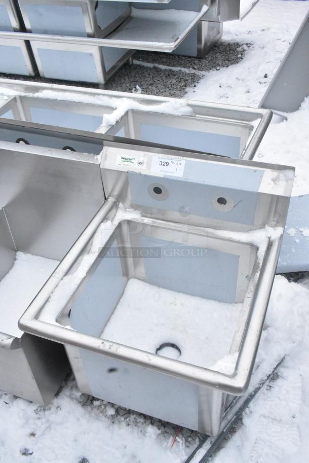 BRAND NEW SCRATCH AND DENT! Regency 600S1181818 Stainless Steel Single Bay Sink. No Legs. - Image 2 of 4