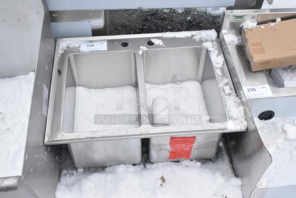 BRAND NEW SCRATCH AND DENT! Stainless Steel 2 Bay Drop In Sink - Image 1 of 3