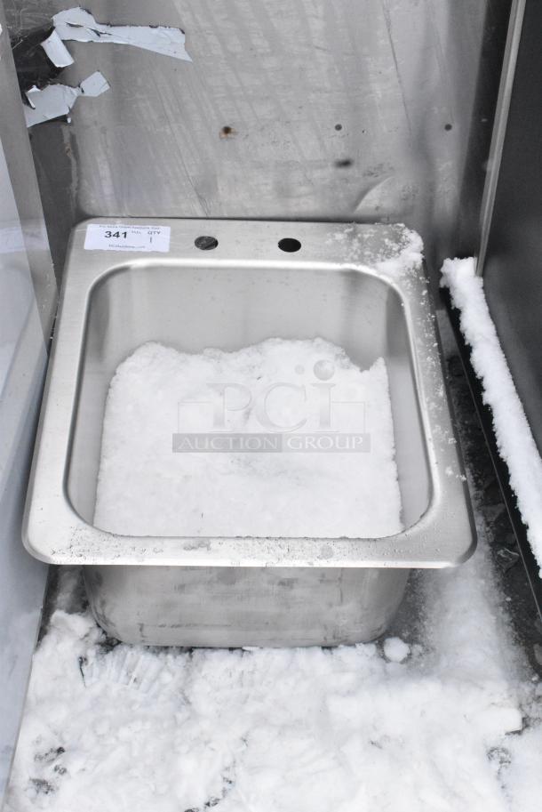 BRAND NEW SCRATCH AND DENT! Stainless Steel Single Bay Drop In Sink - Image 1 of 3