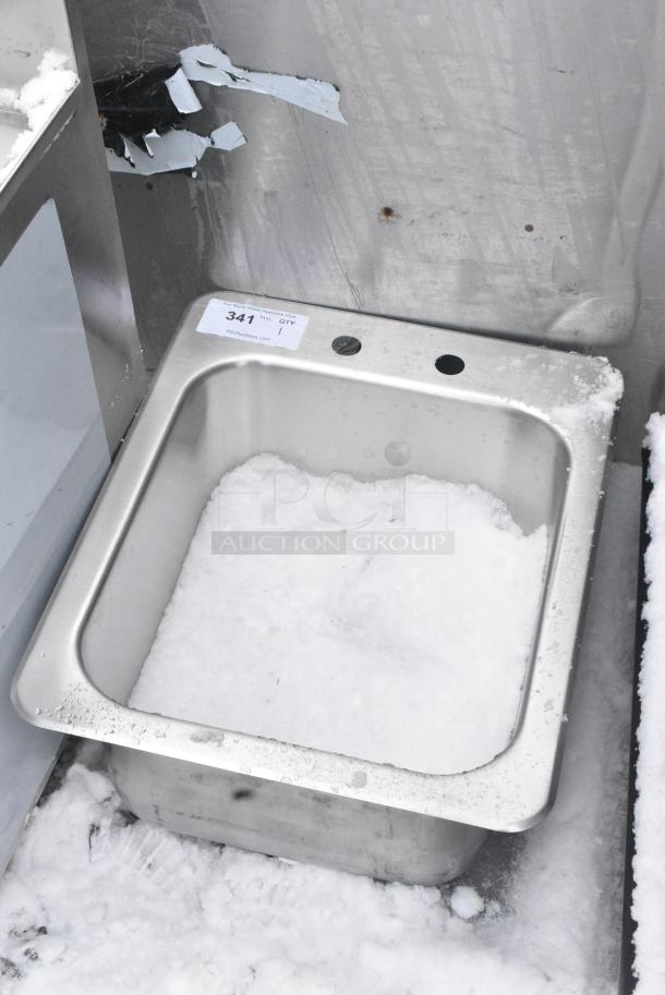 BRAND NEW SCRATCH AND DENT! Stainless Steel Single Bay Drop In Sink - Image 3 of 3