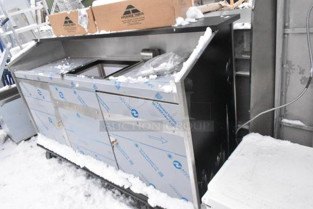 BRAND NEW SCRATCH AND DENT! Stainless Steel Portable Bar w/ Sink Bay on Commercial Casters. - Image 2 of 5