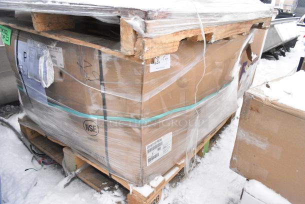 BRAND NEW SCRATCH AND DENT! 266C2472NA3L Styleline CL2472-NT Classic Plus 24" x 72" Walk-In Cooler Merchandiser Shelving . May Be Missing Pieces. - Image 2 of 4
