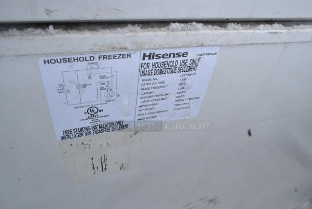 Hisense LC87D6EWD Chest Freezer w/ Hinge Lid. 115 Volts, 1 Phase. - Image 4 of 4