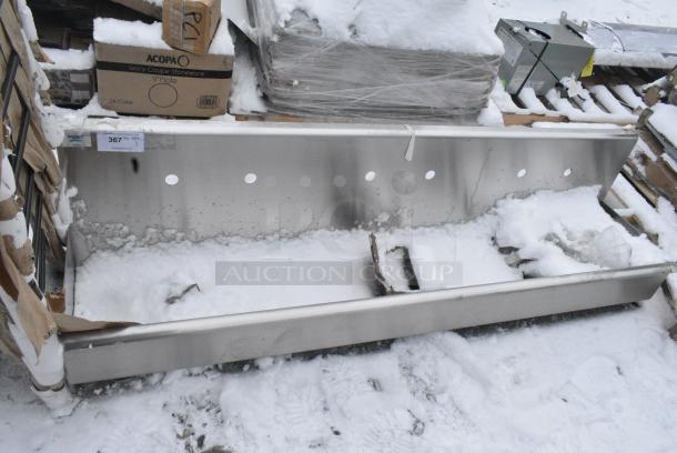BRAND NEW SCRATCH AND DENT! Regency 600HSMS1872 Wall-Mounted 72" x 17 1/2" Hand Sink for (3) 8" Center Faucets - Image 1 of 4