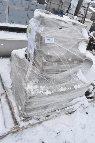 10 BRAND NEW SCRATCH AND DENT! Tables w/ 164TS1000 Lancaster Table & Seating 10" Cast Iron Table Base Spider, 164TCOLROD25 Lancaster Table & Seating 25 3/16" Standard Height Table Base Column and Rod, 3493636TB Tabletop. 10 Times Your Bid!