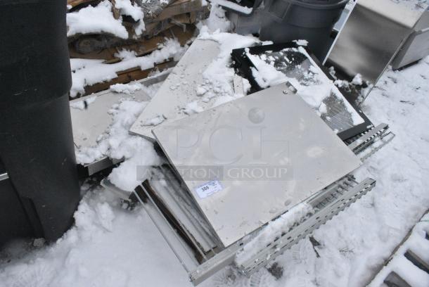 BRAND NEW SCRATCH AND DENT! Pallet Lot of Various Metal Pieces and Glass Door - Image 1 of 5