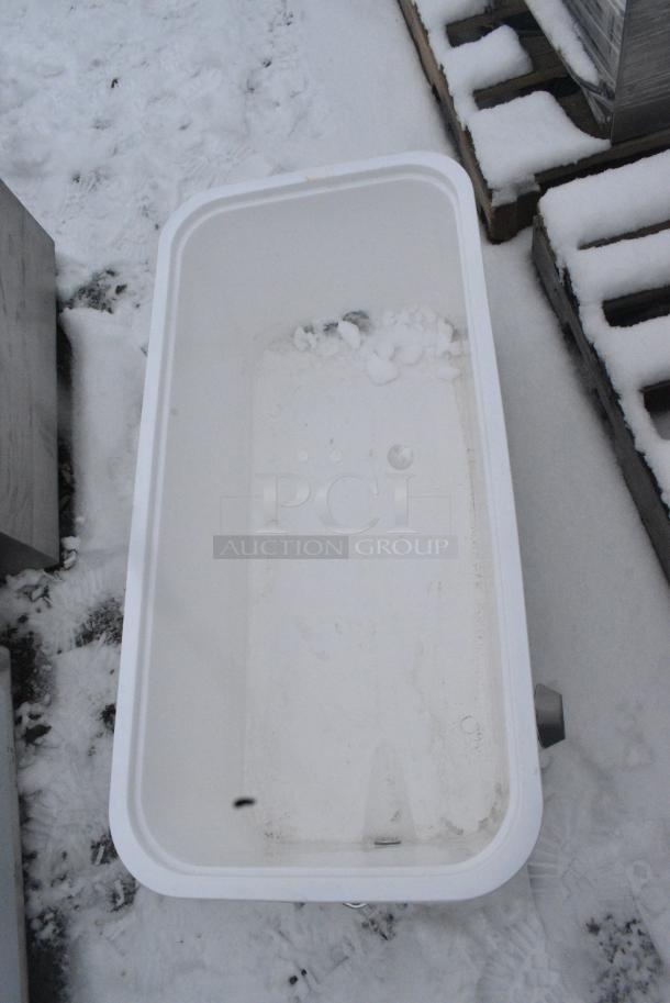 BRAND NEW SCRATCH AND DENT! Metal Bin w/ Poly Interior - Image 2 of 3