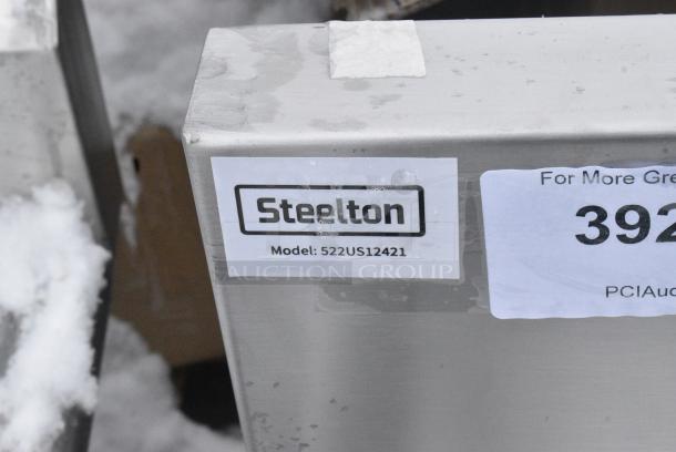 BRAND NEW SCRATCH AND DENT! Steelton 522US12421 24" x 21" x 14" Utility Sink for (1) 8" Center Faucet. No Legs. - Image 4 of 4
