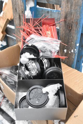 BRAND NEW SCRATCH AND DENT! 651LDOTOPC ServSense 6-Section Stainless Steel Lid / Straw / Condiment Packet Organizer