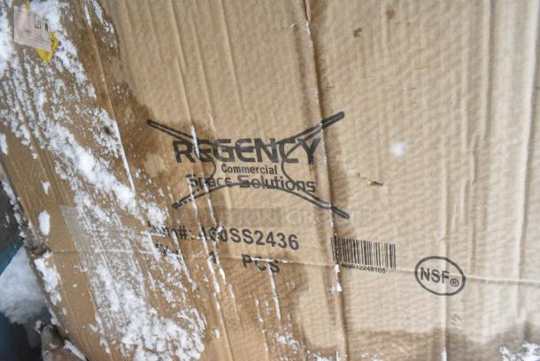 BRAND NEW SCRATCH AND DENT! Regency 460SS2436 Spec Line 24" x 36" NSF Stainless Steel Solid Shelf - Image 3 of 4