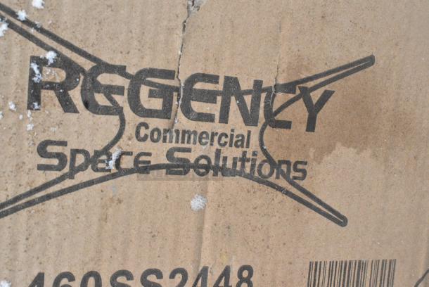 BRAND NEW SCRATCH AND DENT! Regency 460SS2448 Spec Line 24" x 48" NSF Stainless Steel Solid Shelf. May Be Missing Pieces. - Image 4 of 5
