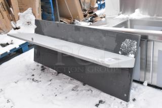 BRAND NEW SCRATCH AND DENT! Gray Metal Shelf