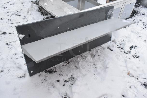 BRAND NEW SCRATCH AND DENT! Gray Metal Shelf - Image 2 of 4