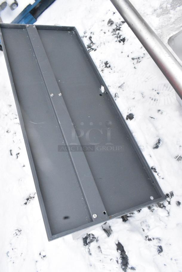 BRAND NEW SCRATCH AND DENT! Gray Metal Shelf - Image 4 of 4