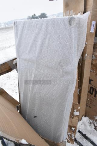 BRAND NEW SCRATCH AND DENT! Regency 600UT3060G 18-Gauge Galvanized Steel Adjustable Shelf for 30" x 60" Work Tables. May Be Missing Pieces.