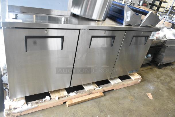 BRAND NEW SCRATCH AND DENT! 2024 True TUC-72-HC Stainless Steel Commercial  72 3/8" Undercounter Refrigerator. 115 Volts, 1 Phase. Tested and Working! - Image 1 of 7