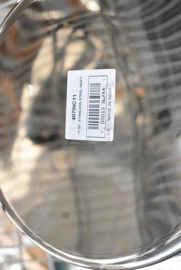 3 BRAND NEW SCRATCH AND DENT! Choice 407INC11 11 Qt. Stainless Steel Vegetable Inset Pot. 3 Times Your Bid! - Image 4 of 4