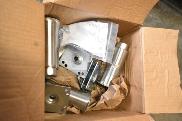 BRAND NEW SCRATCH AND DENT! Box of 4 Beverage-Air 00C26S015A 6" Adjustable Legs for Beer Dispensers - Image 2 of 3