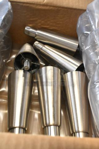2 BRAND NEW SCRATCH AND DENT! Items Including Beverage-Air 58B02S002A 6" Black Legs for Prep Refrigeration Units - 6/Case 18558B02S002 and Beverage-Air 00C31-033ABB 6" Adjustable Legs for Bottle Coolers - 4/Set 18500C31033A. 2 Times Your Bid!
