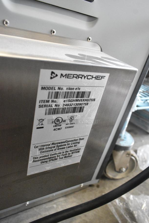 BRAND NEW SCRATCH AND DENT! 2024 Merrychef eikon e1s Metal Commercial Countertop Electric Powered Rapid Cook Oven. 208/240 Volts. - Image 6 of 6