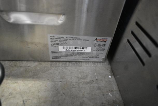BRAND NEW SCRATCH AND DENT! Avantco 177EG24N Stainless Steel 24" Electric Countertop Griddle. 208/240 Volts. - Image 7 of 7