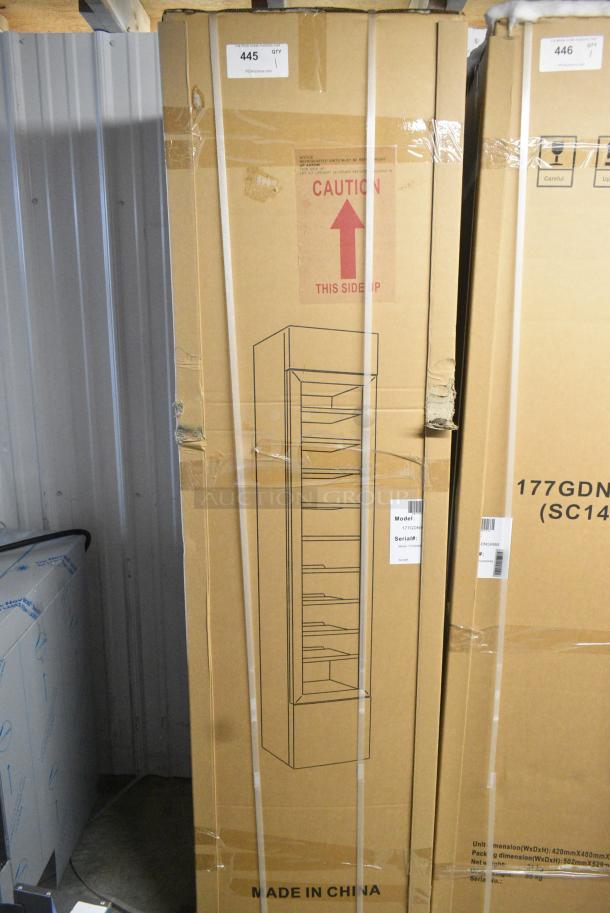 BRAND NEW IN BOX! Galaxy 177GDN5RBB Metal Commercial Single Door Reach In Cooler Merchandiser with Red, White, and Blue LED Lighting. 110-120 Volts, 1 Phase. - Image 2 of 3