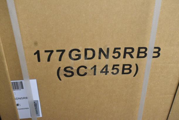 BRAND NEW IN BOX! Galaxy 177GDN5RBB Metal Commercial Single Door Reach In Cooler Merchandiser with Red, White, and Blue LED Lighting. 110-120 Volts, 1 Phase. - Image 3 of 3
