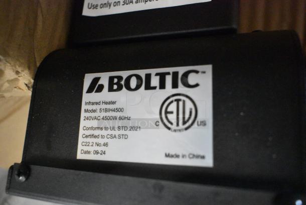 BRAND NEW SCRATCH AND DENT! Boltic 51BIH4500 Black Electric Infrared Heater. 208-240 Volts. - Image 4 of 4
