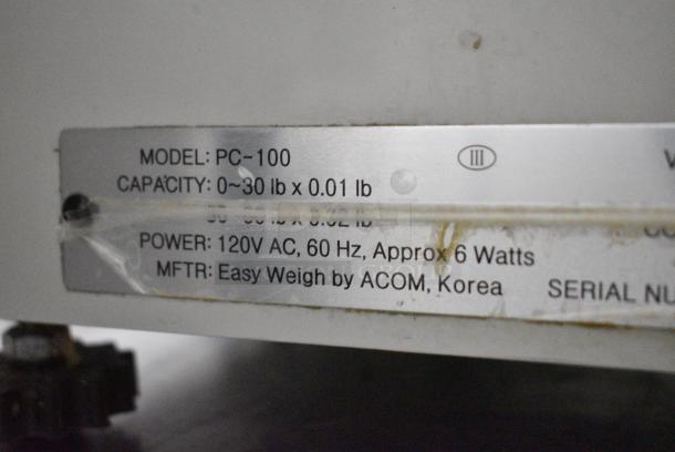 Easy Weigh PC-100 Countertop Scale. Tested and Working! - Image 7 of 8