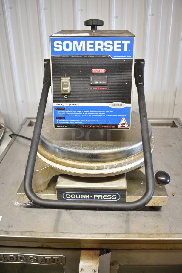 Somerset SDP-747D Stainless Steel Commercial Countertop Dough Press. 115 Volts, 1 Phase. Tested and Working! - Image 1 of 7