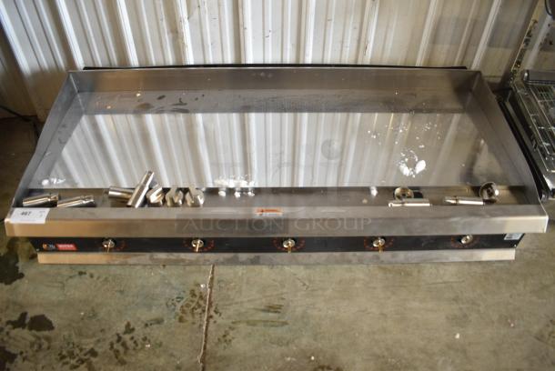 Cooking Performance Group CPG 351GTUCP60N Stainless Steel Commercial Countertop Natural Gas Powered Flat Top Griddle. 150,000 BTU. - Image 1 of 8