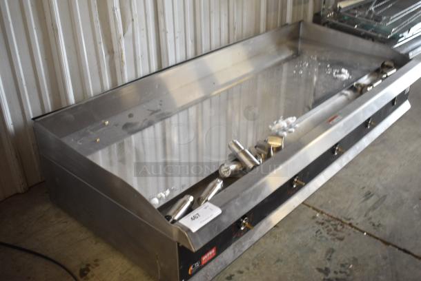 Cooking Performance Group CPG 351GTUCP60N Stainless Steel Commercial Countertop Natural Gas Powered Flat Top Griddle. 150,000 BTU. - Image 2 of 8